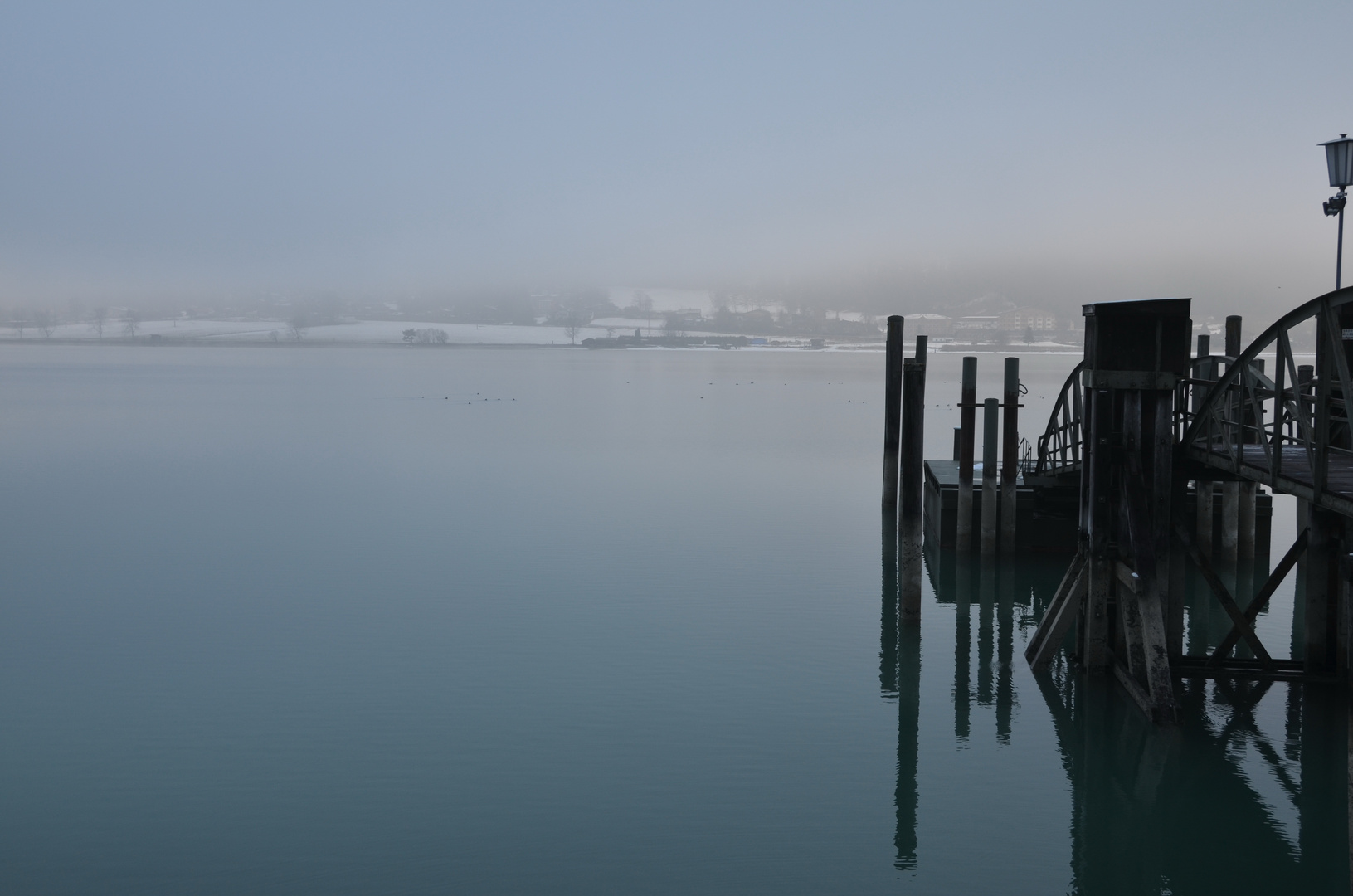 Der Nebel lichtet sich am Achensee