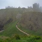 Der Nebel löst sich auf über Dunnottar Castle