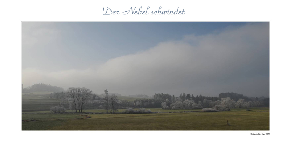 Der Nebel schwindet