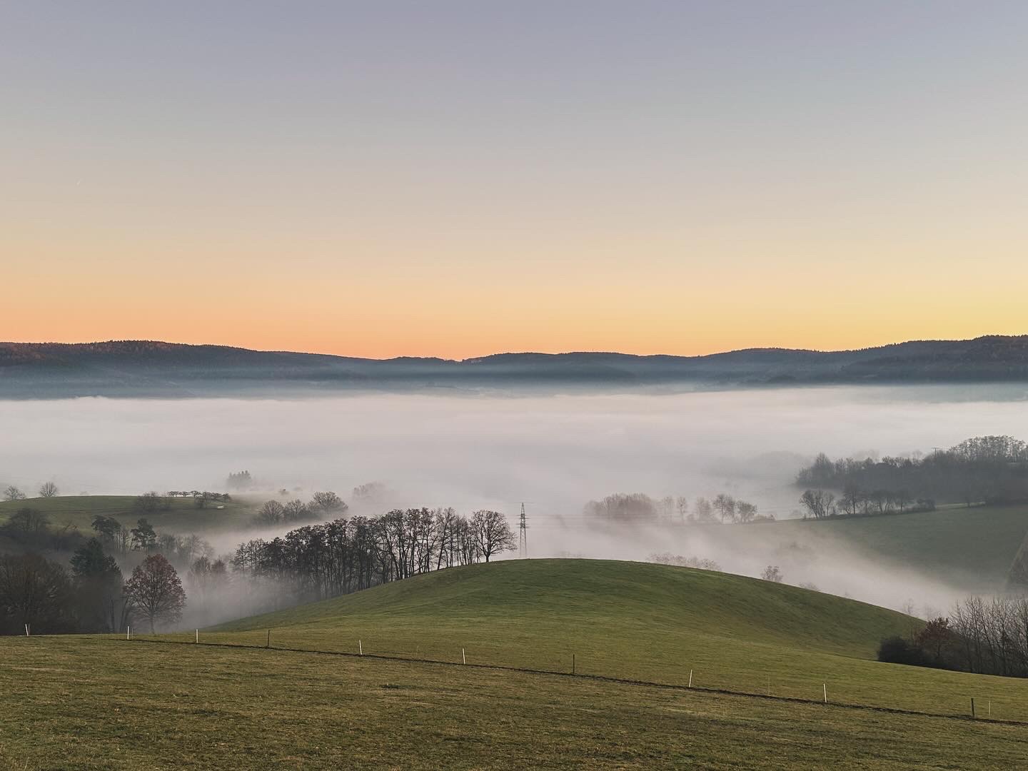 Der Nebel über dem Tal