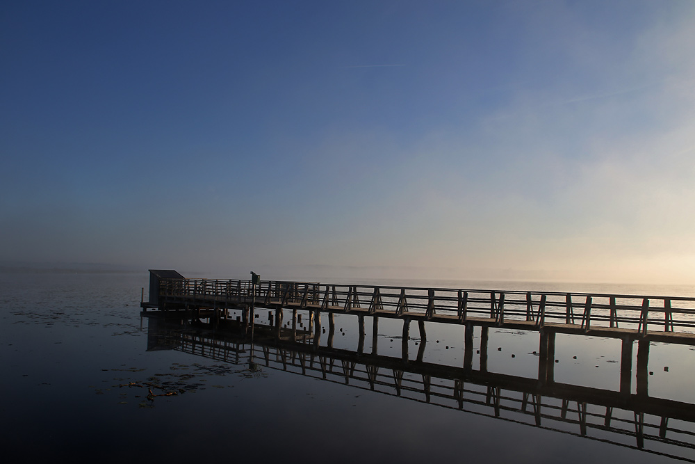 der Nebel weicht dem blauen Himmel