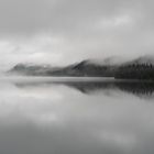 Der neblige Fjord