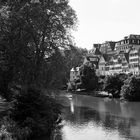 Der Neckar in Tübingen mit Hölderlinturm