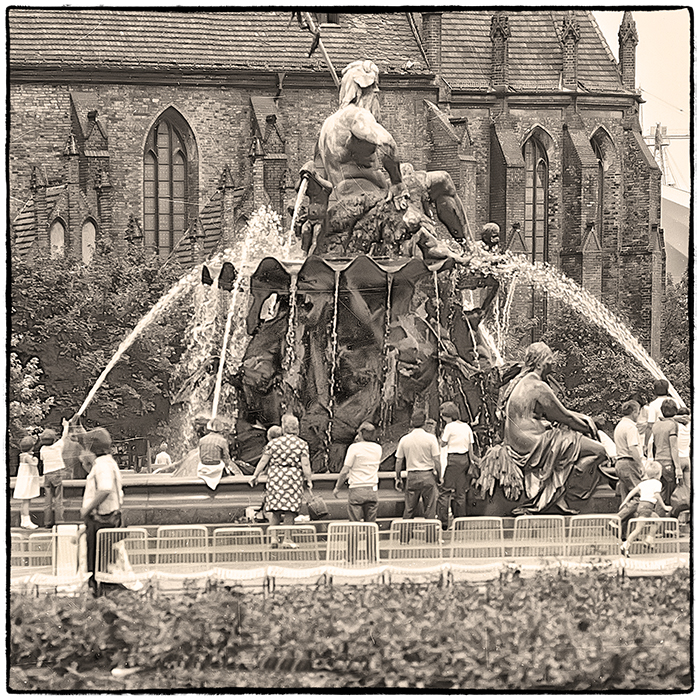 Der Neptunbrunnen ca. 1985