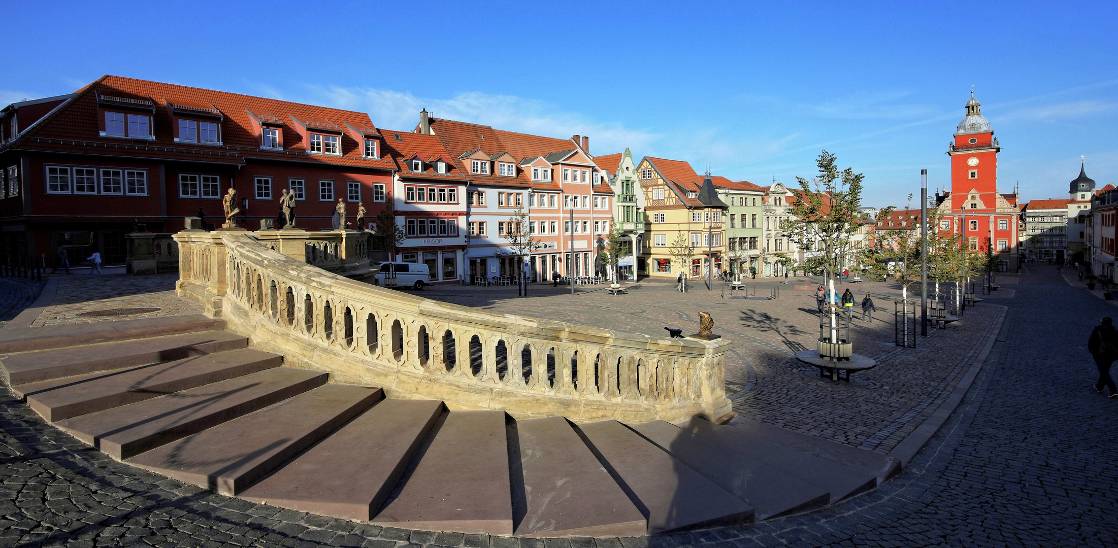 Der neu gestaltete Gothaer Hauptmarkt