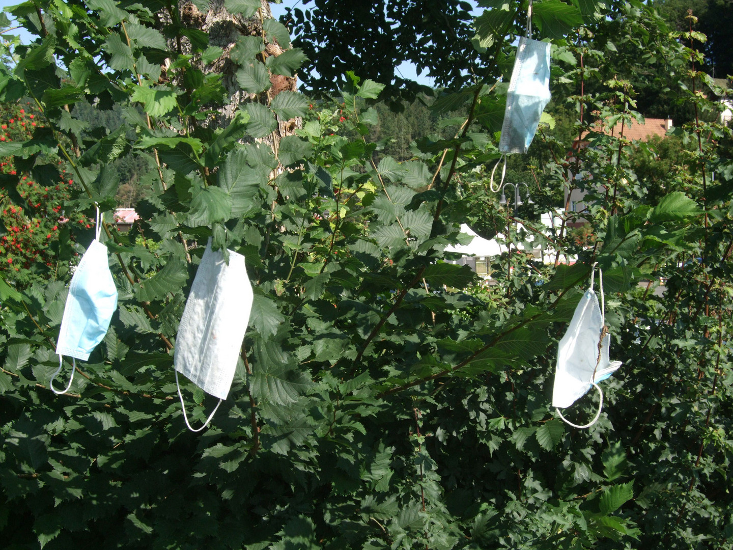 Der neue Gartenschmuck am Supermarkt.