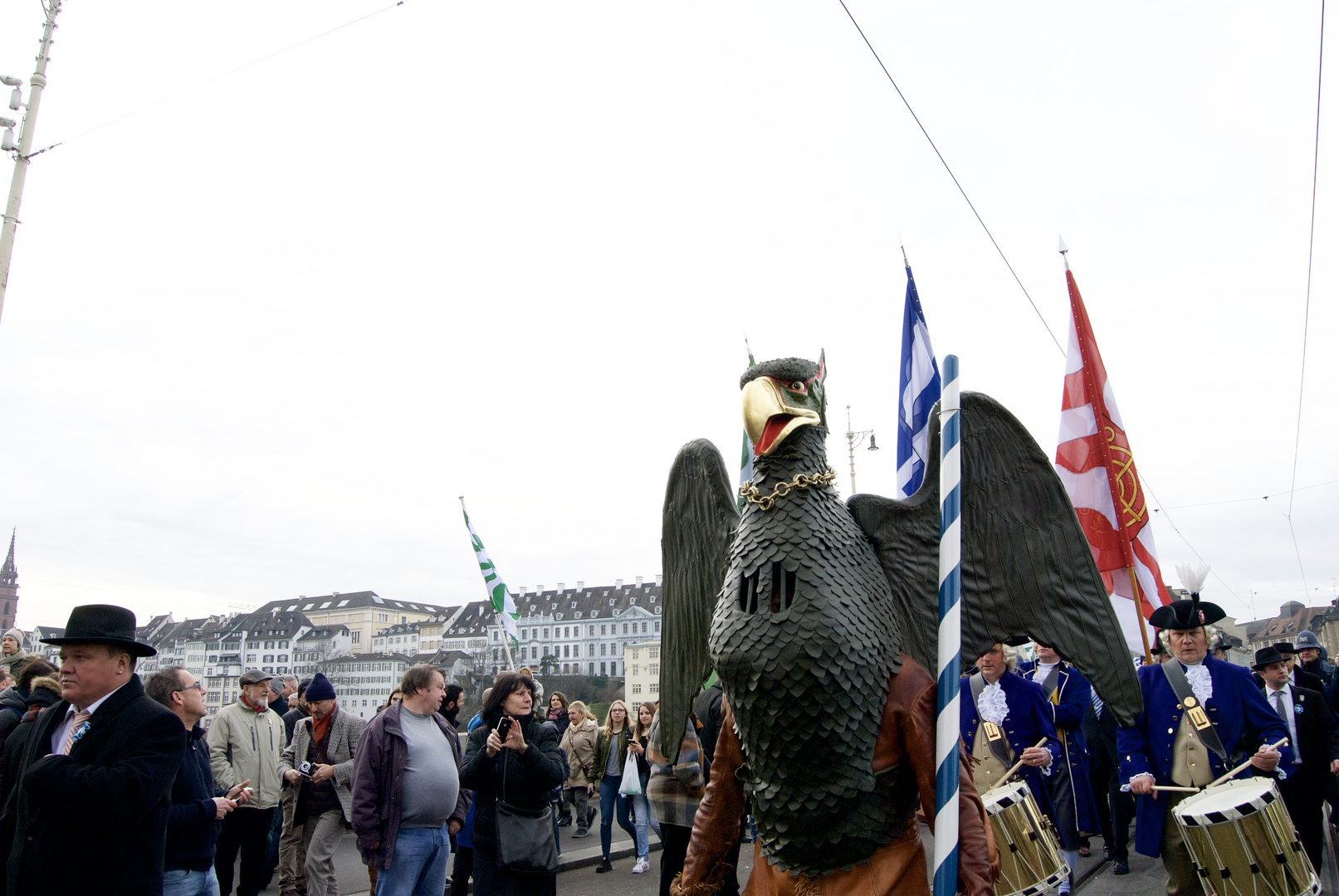 der neue Kopf des Vogel Gryff