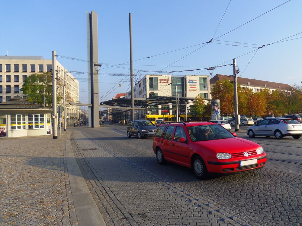 Der neue Postplatz in Dresden