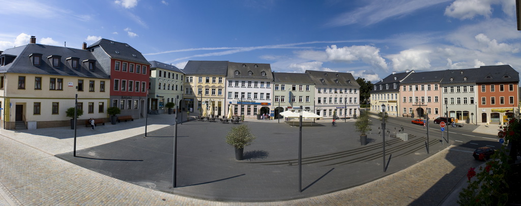 Der neue Zeulenrodaer Markt nach der Umgestaltung