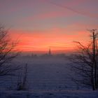 Der Niederrhein am Winterabend