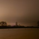 Der Niederrhein im Hochwasser