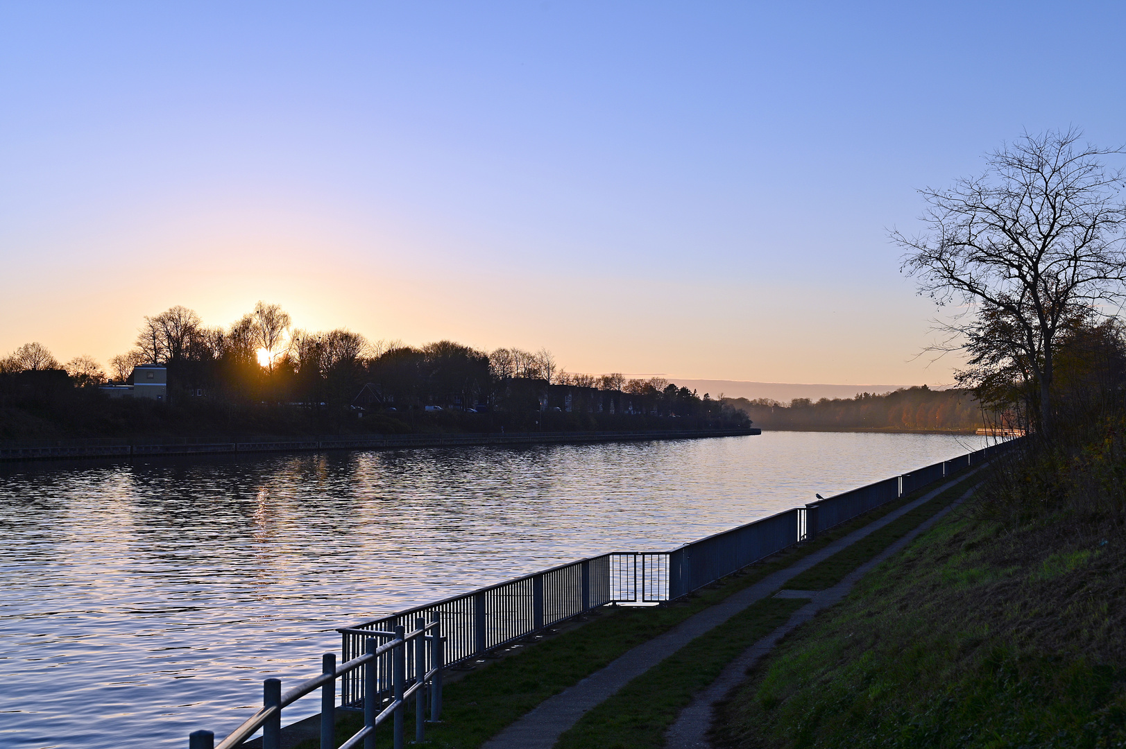 Der Nord-Ostsee-Kanal bei Rendsburg