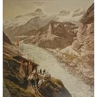 Der obere Grindelwaldgletscher mit Schreckhorn vor 90 Jahren