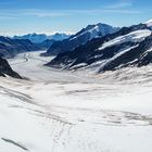 der obere Teil des Aletschgletscher