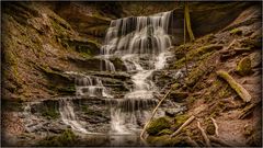 Der oberer Wasserfall in der Hörschbachschlucht