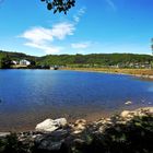 Der Obersee hinter dem Rursee in der Eifel