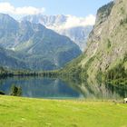 Der Obersee im Berchtesgadener Land mit der Fischunkelalm