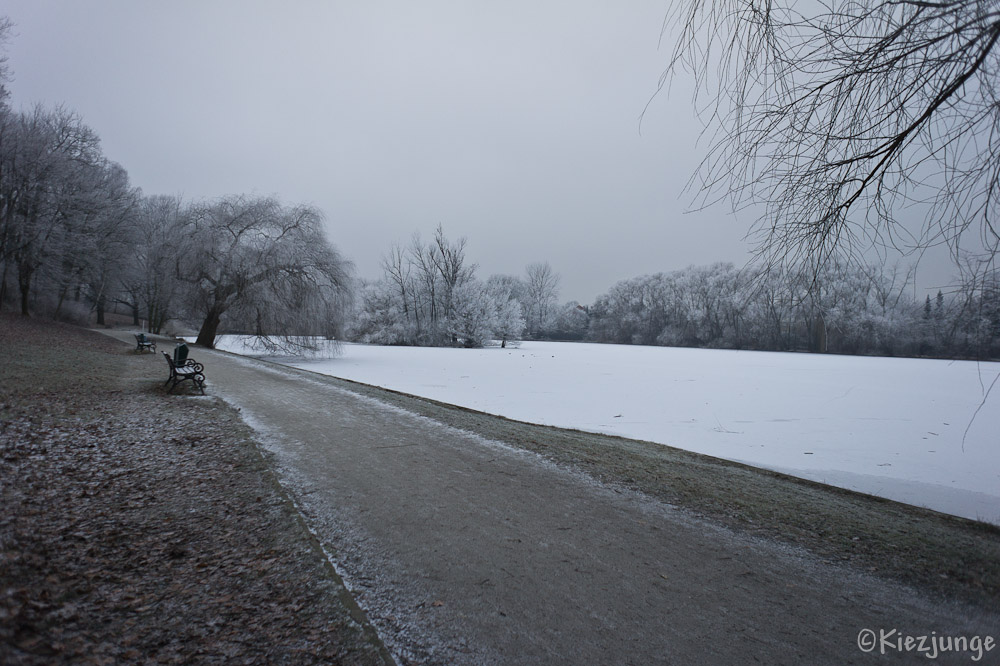 Der Obersee in Weiß