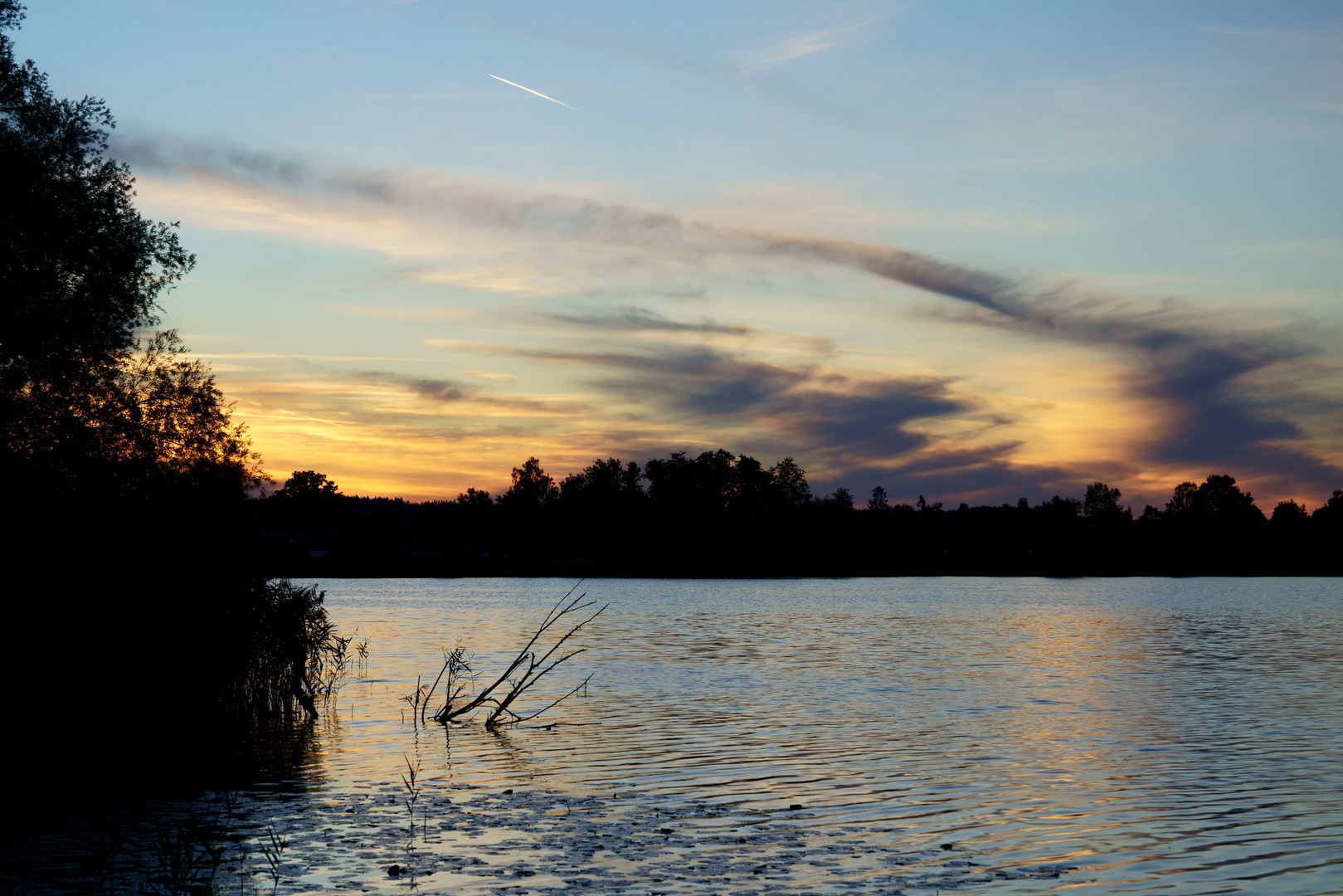 Der Obinger See - blaue Stunde