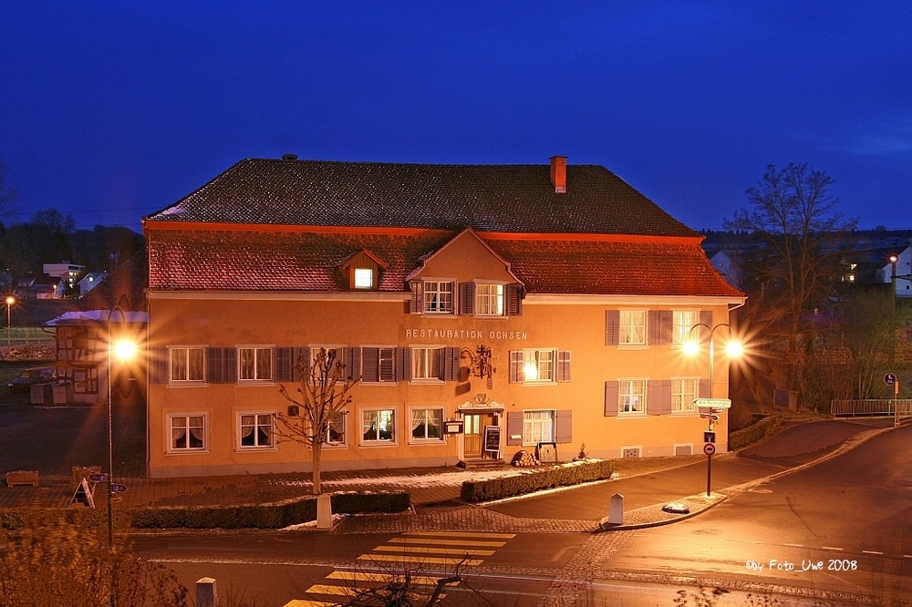 Der "Ochsen" in Tägerwilen - Schweiz zur blauen Stunde