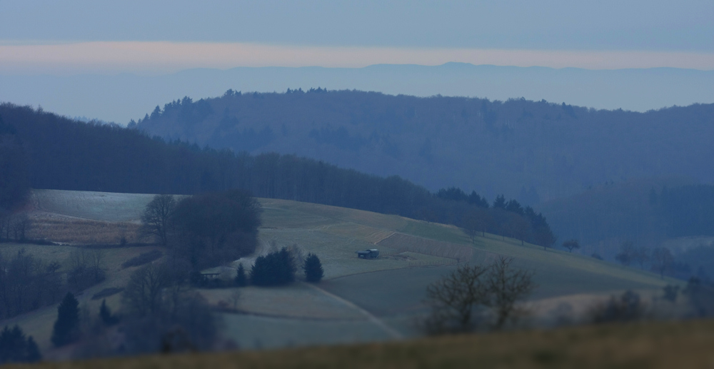 Der Odenwald früh morgens