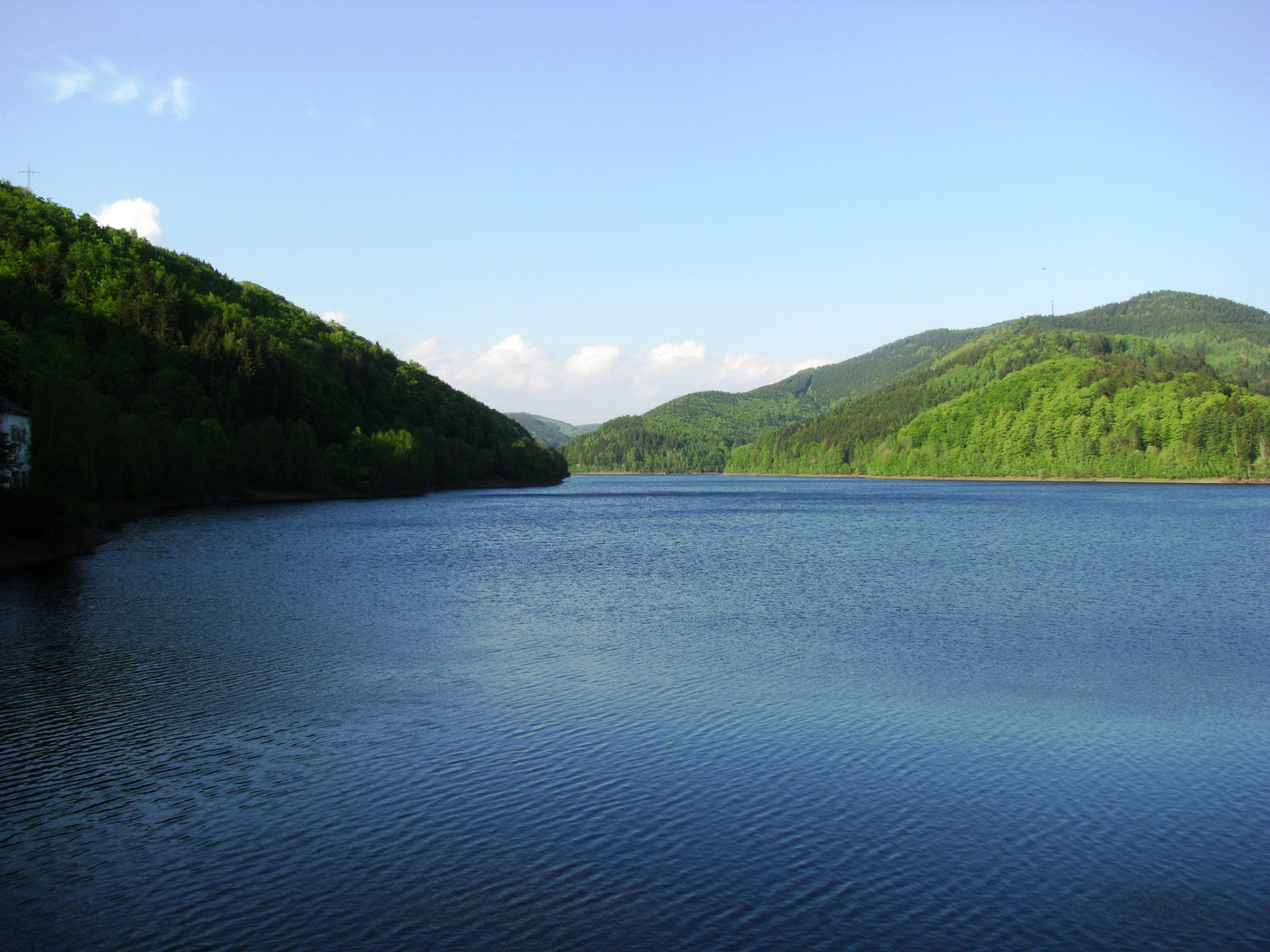 Der Oderstausee bei Bad Lauterberg im Südharz