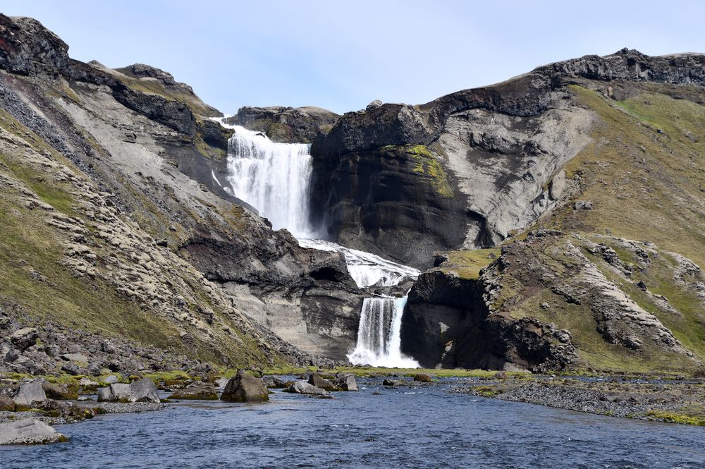 Der Ofaerufoss im Süden von Island
