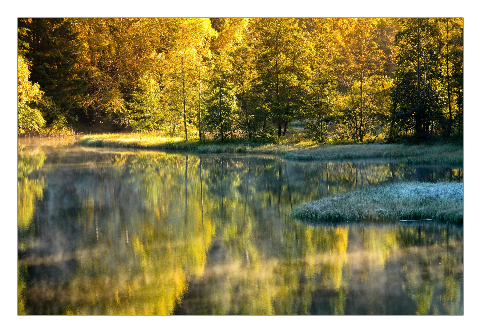 Der Okerstausee am frühen Morgen