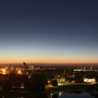 Der Olympiapark nach Sonnenuntergang