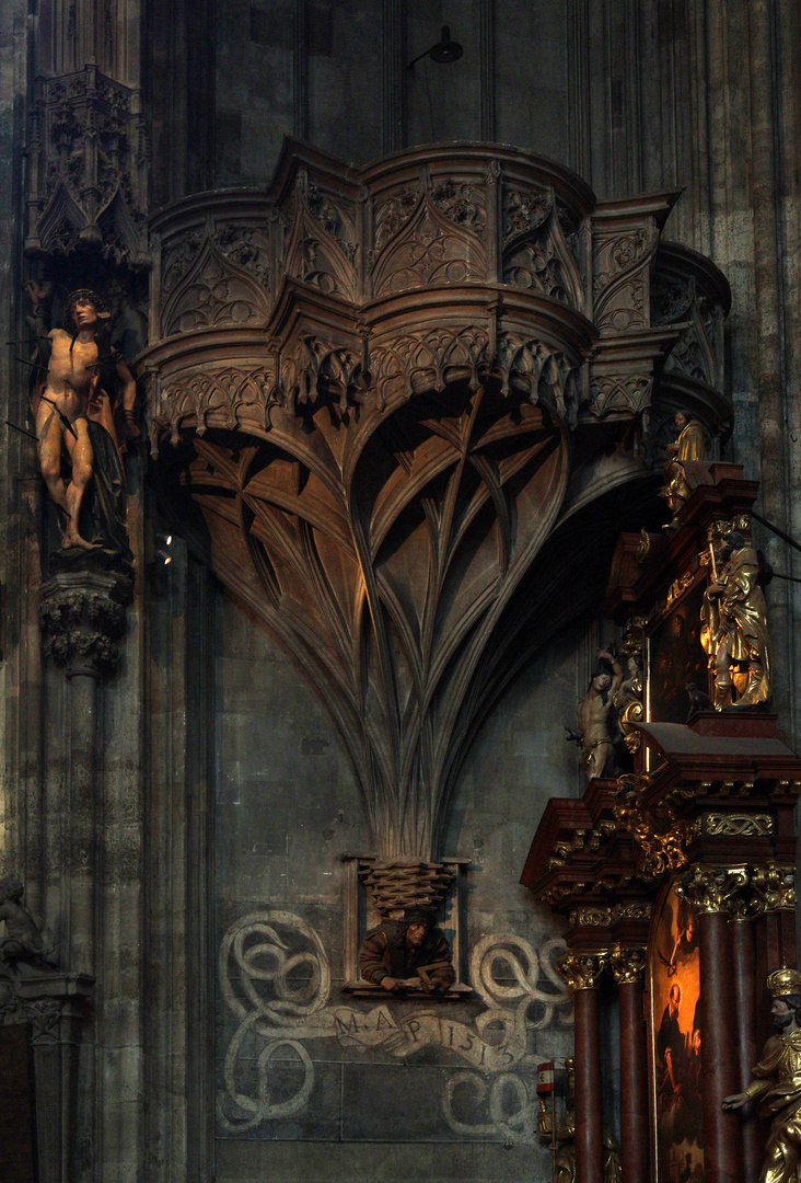 Der Orgelfuß im Stephansdom 