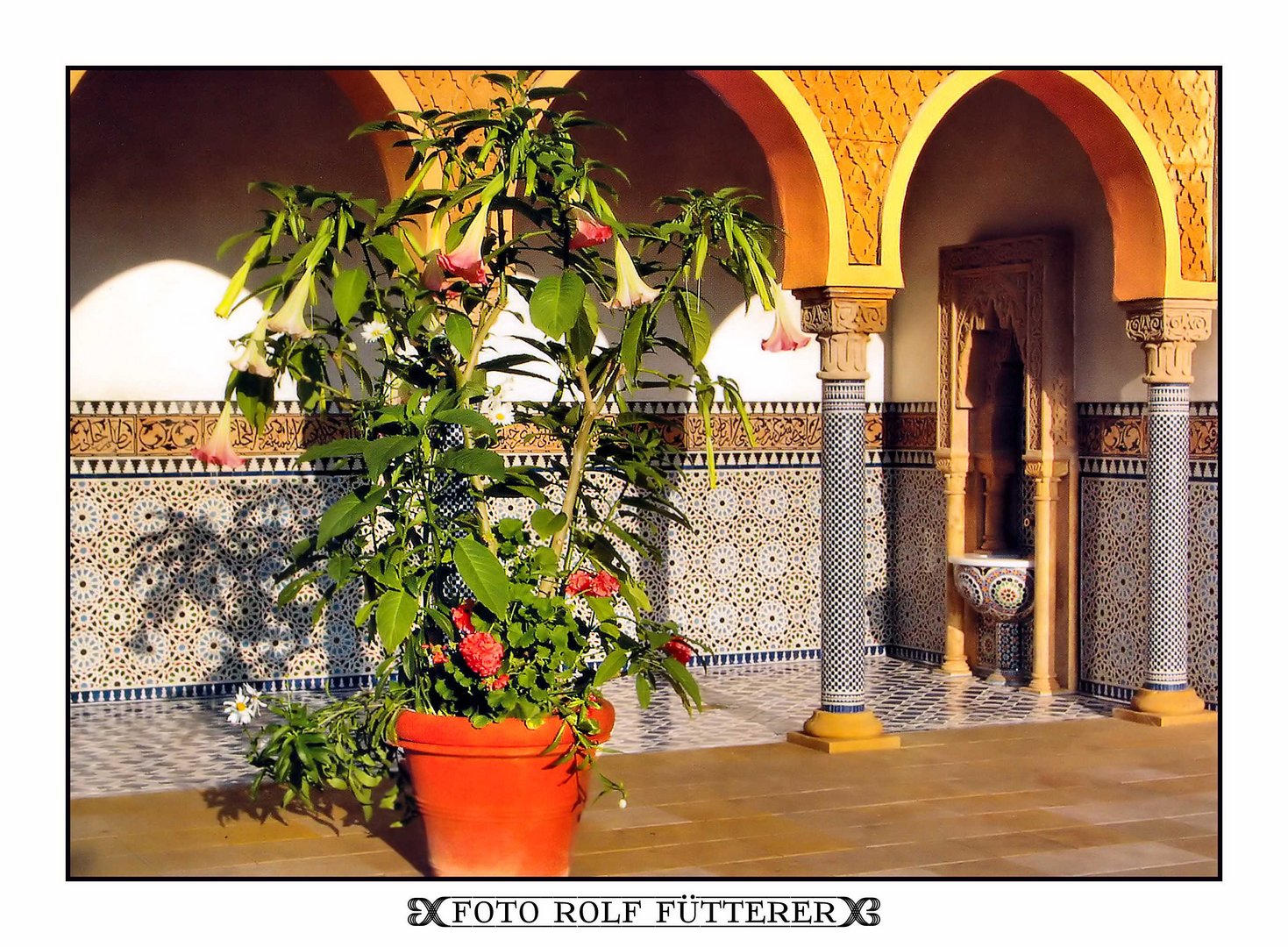 Der orientalische Garten im Erholungspark "Gärten der Welt" in Berlin