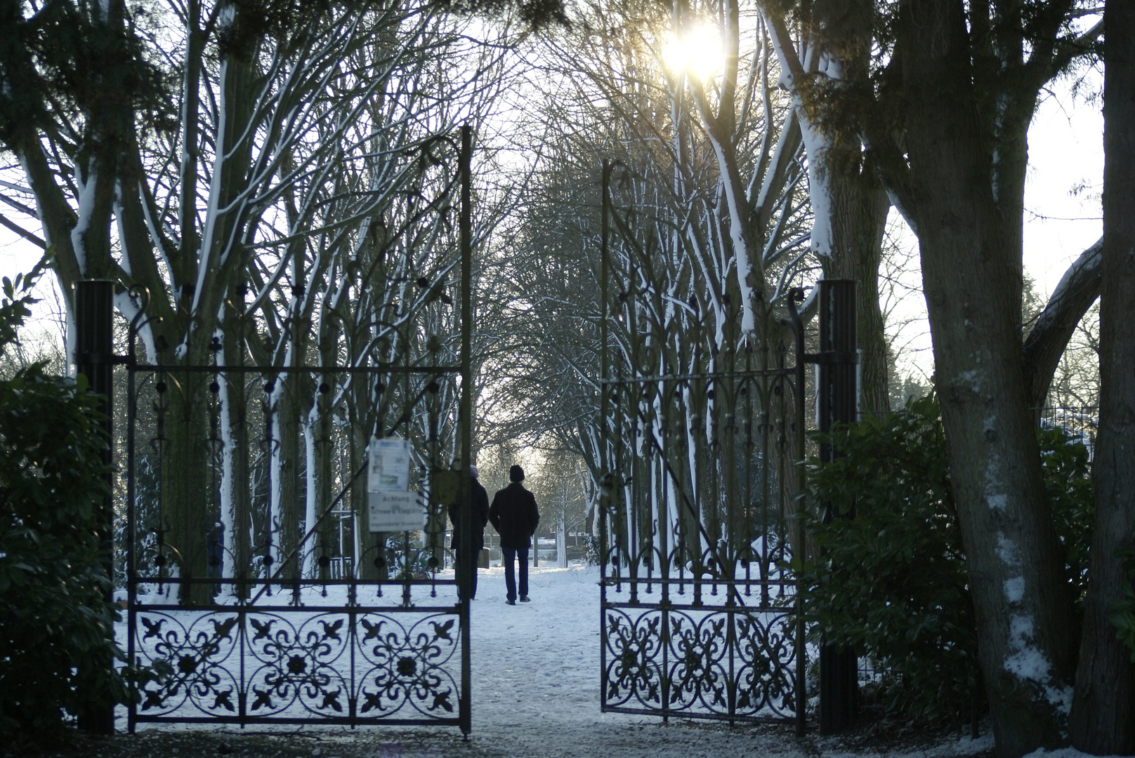 Der Ort der Ruhe im Schnee