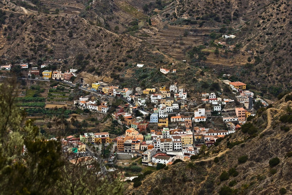 Der Ortskern von Vallehermoso