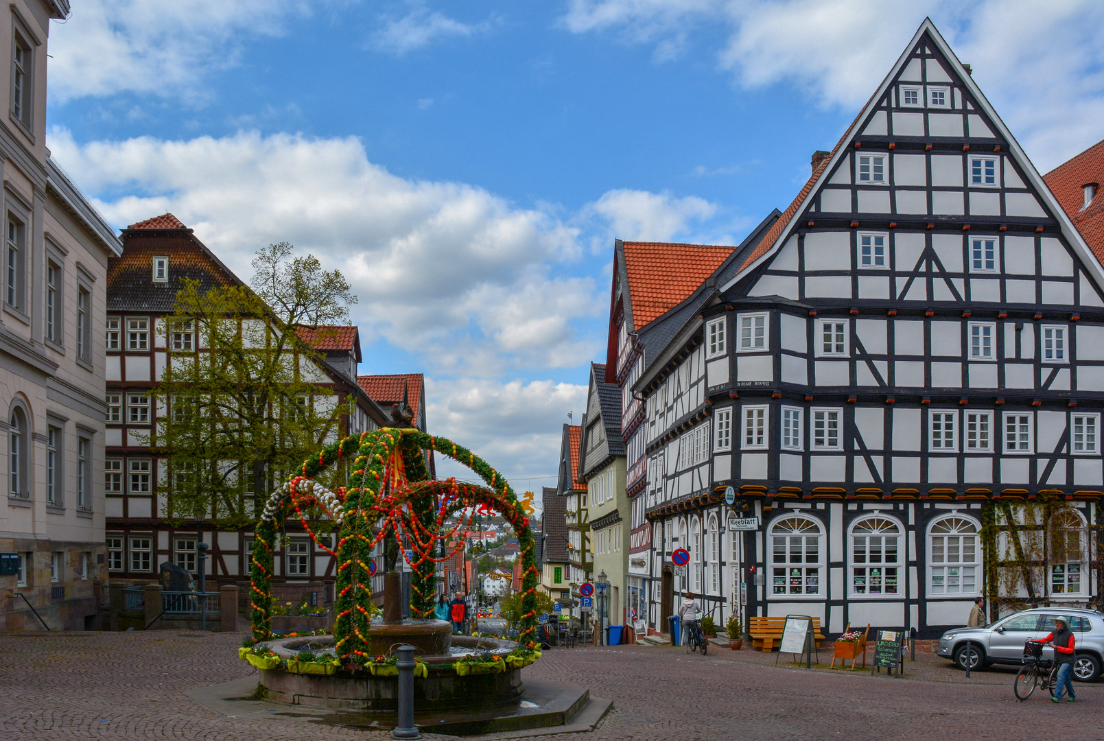 Der Osterbrunnen in Bad Wildungen