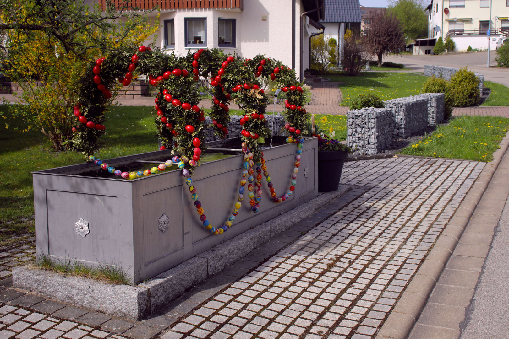 Der Osterbrunnen in Jahrsdorf bei Hilpoltstein