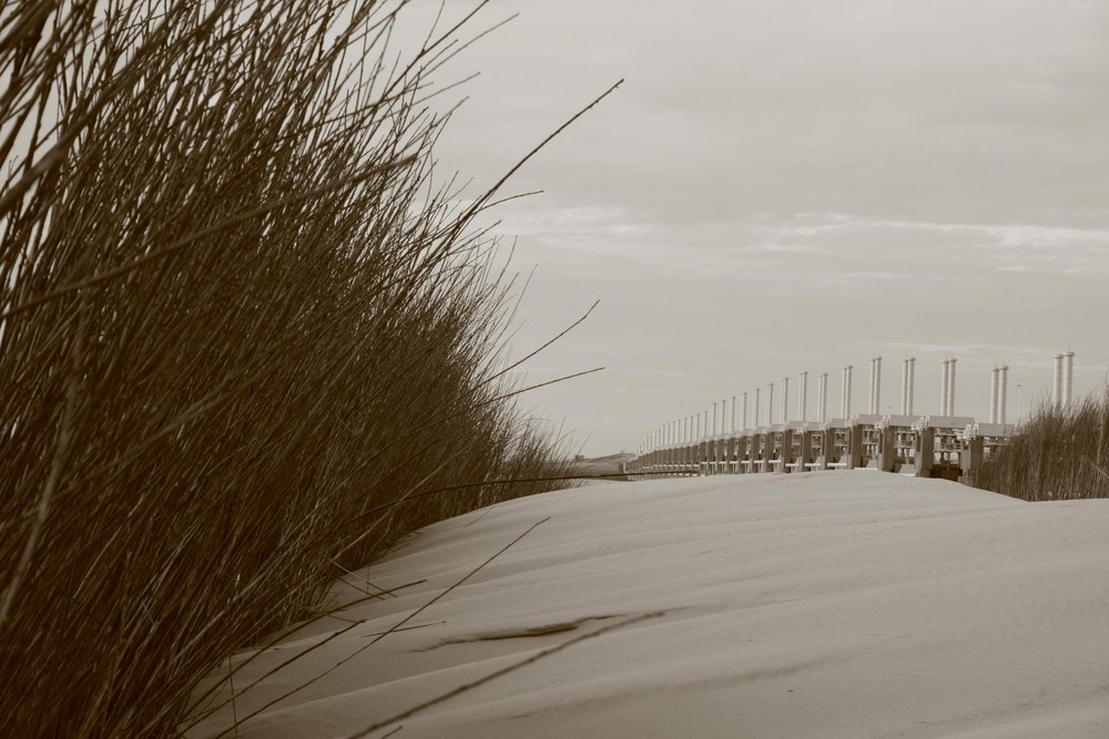 Der Osterscheldedamm in Zeeland