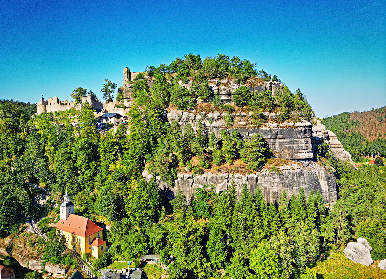 Der Oybin im Zittauer Gebirge