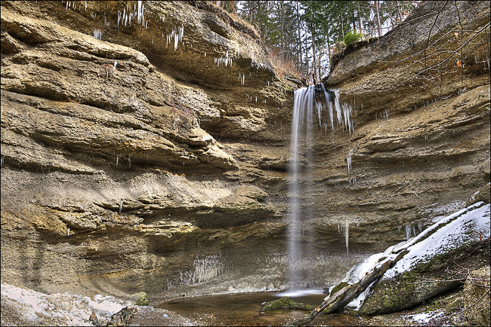 Der Pähler Schlucht Wasserfall