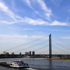 der Panoramablick am Rhein in Düsseldorf