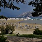 Der Paradiesstrand von San Marino (Lopar) Insel Rab 2018 Kurz vor dem Gewitter