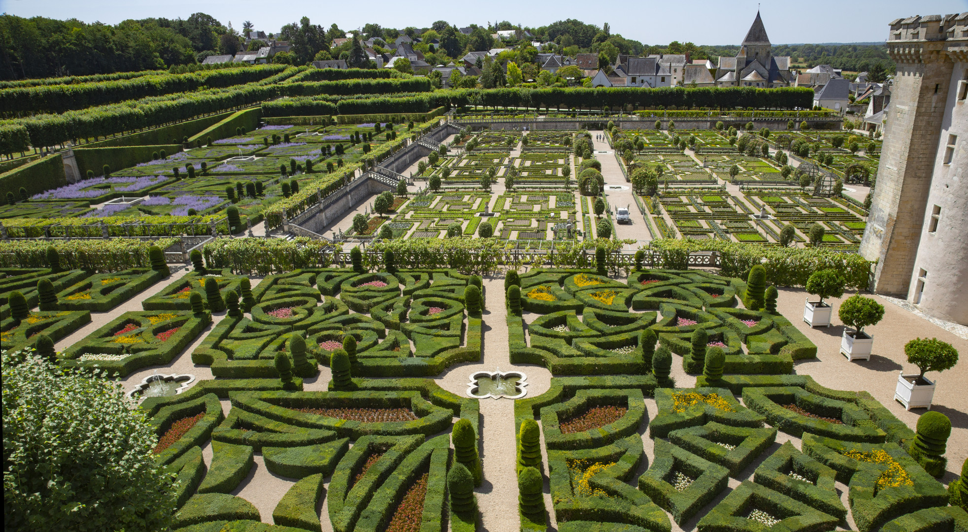 Der Park des Schlosses Villandry