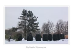 Der Park im Wintergewand