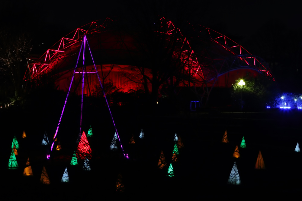 Der Park leuchtet