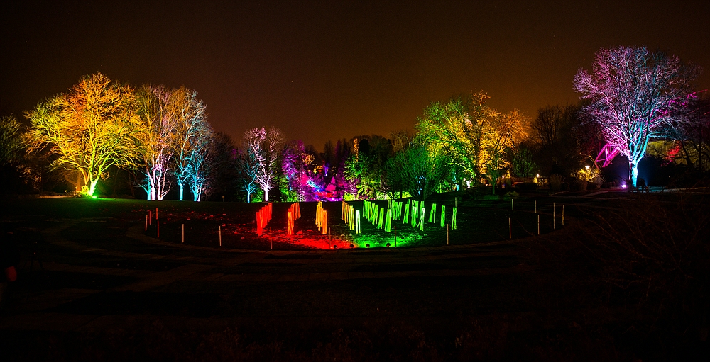 Der Park leuchtet