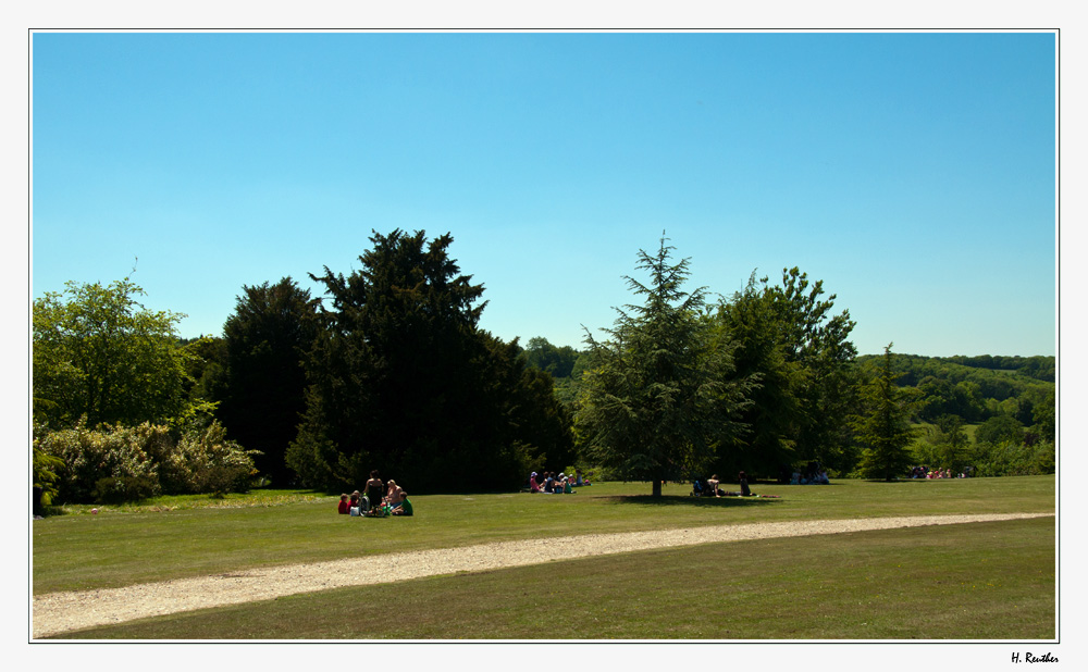 Der Park von Polesden Lacey / England