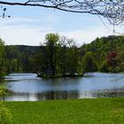 Der Parksee im Schloßpark von Greiz