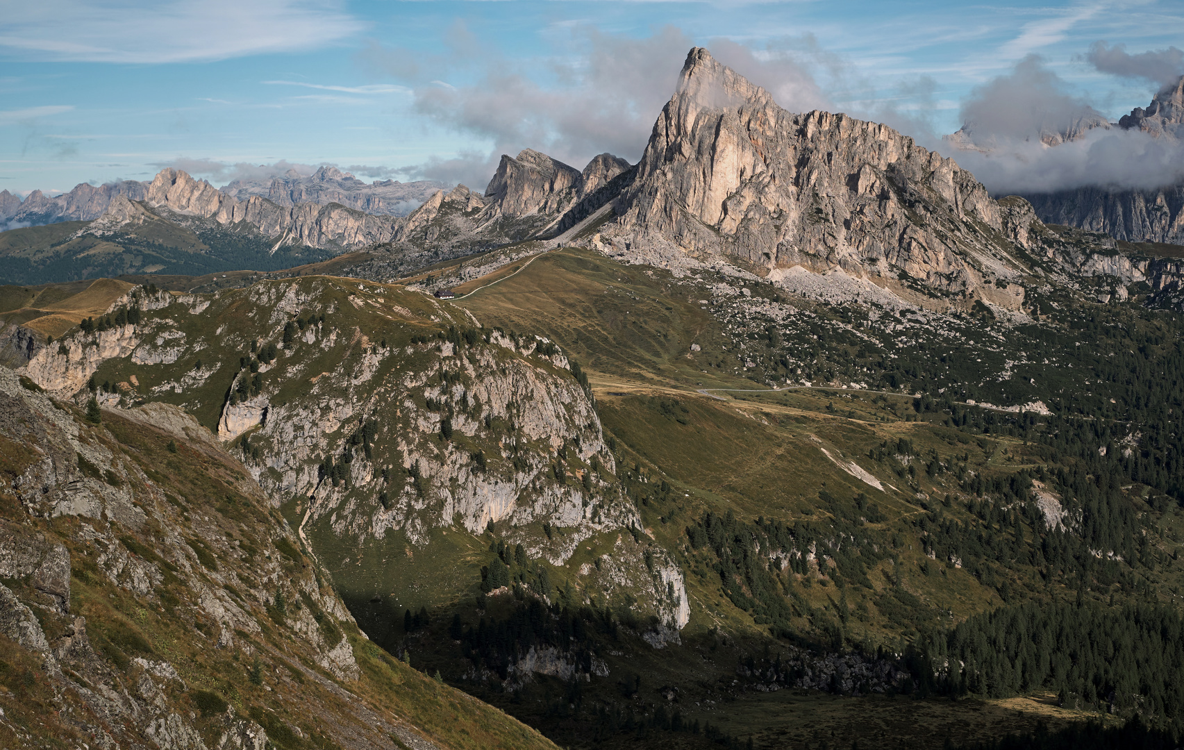 Der Passo di Giau – Gebirgspass in den Dolomiten