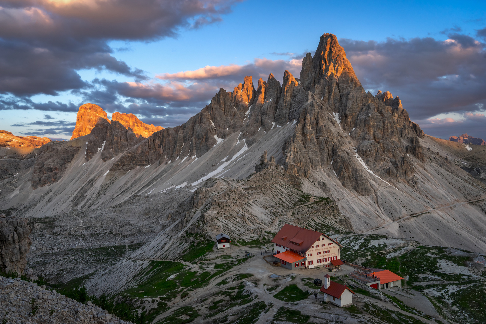 Der Paternkofel im Abendlicht 