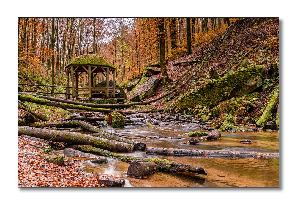 Der Pavillion in der Karlstalschlucht...