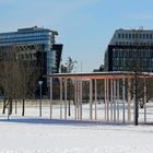 Der Pavillon im Schnee